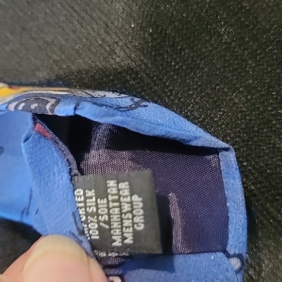 Vintage Peanuts Men's Silk Tie. Snoopy Golfing with Woodstock EUC - Picture 5 of 6